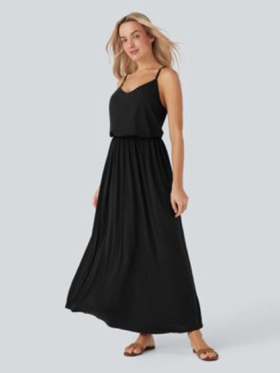 HALARA Dresses & Skirts - Halara Flowy Maxi Dress with pockets NWT